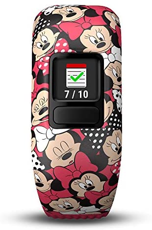 Garmin Vivofit Jr 2 with Two Stretchy Bands (Minnie Mouse & Black)