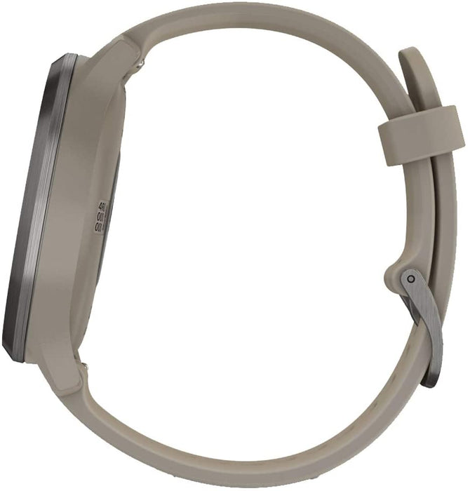 Garmin Vivomove HR Premium Rose Gold w/Gray Suede Band + Extra Band Granite Blue (010-01850-19) with 1 Year Extended Warranty