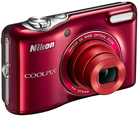 Nikon COOLPIX L30 20.1 MP Digital Camera with 5x Zoom NIKKOR Lens and 720p HD Video (Red) (Discontinued by Manufacturer)