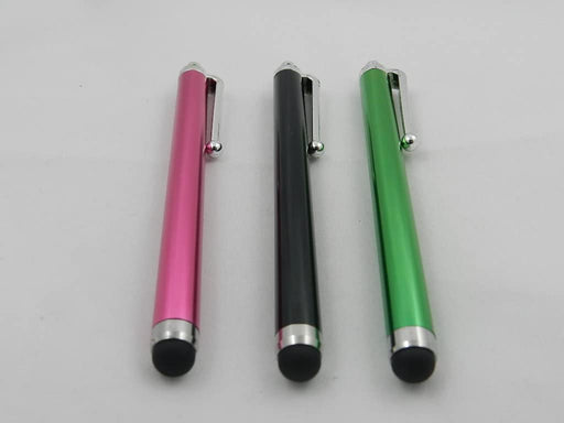 Fenix - 3 pcs Green Pink Black Stylus/styli Touch Screen Cellphone Tablet Pen for iPhone 4 4s 3 3Gs iPod Touch iPad 2, Ipad Pro,Samsung Galaxy s3, s4, Note 2, s4 Active, Nook, Tab