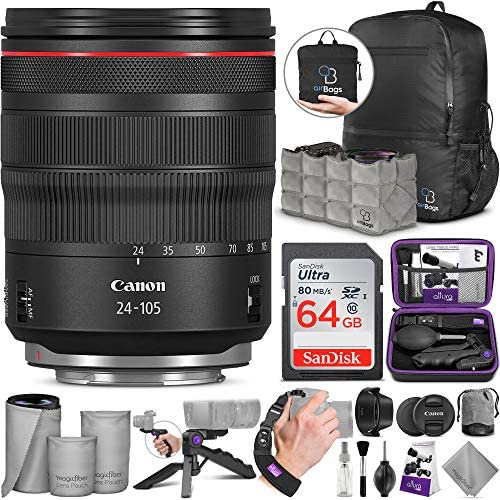 Canon RF 24-105mm f/4L is USM Lens with Altura Photo Advanced Accessory and Travel Bundle