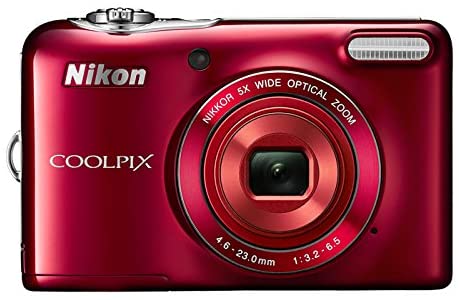 Nikon COOLPIX L30 20.1 MP Digital Camera with 5x Zoom NIKKOR Lens and 720p HD Video (Red) (Discontinued by Manufacturer)