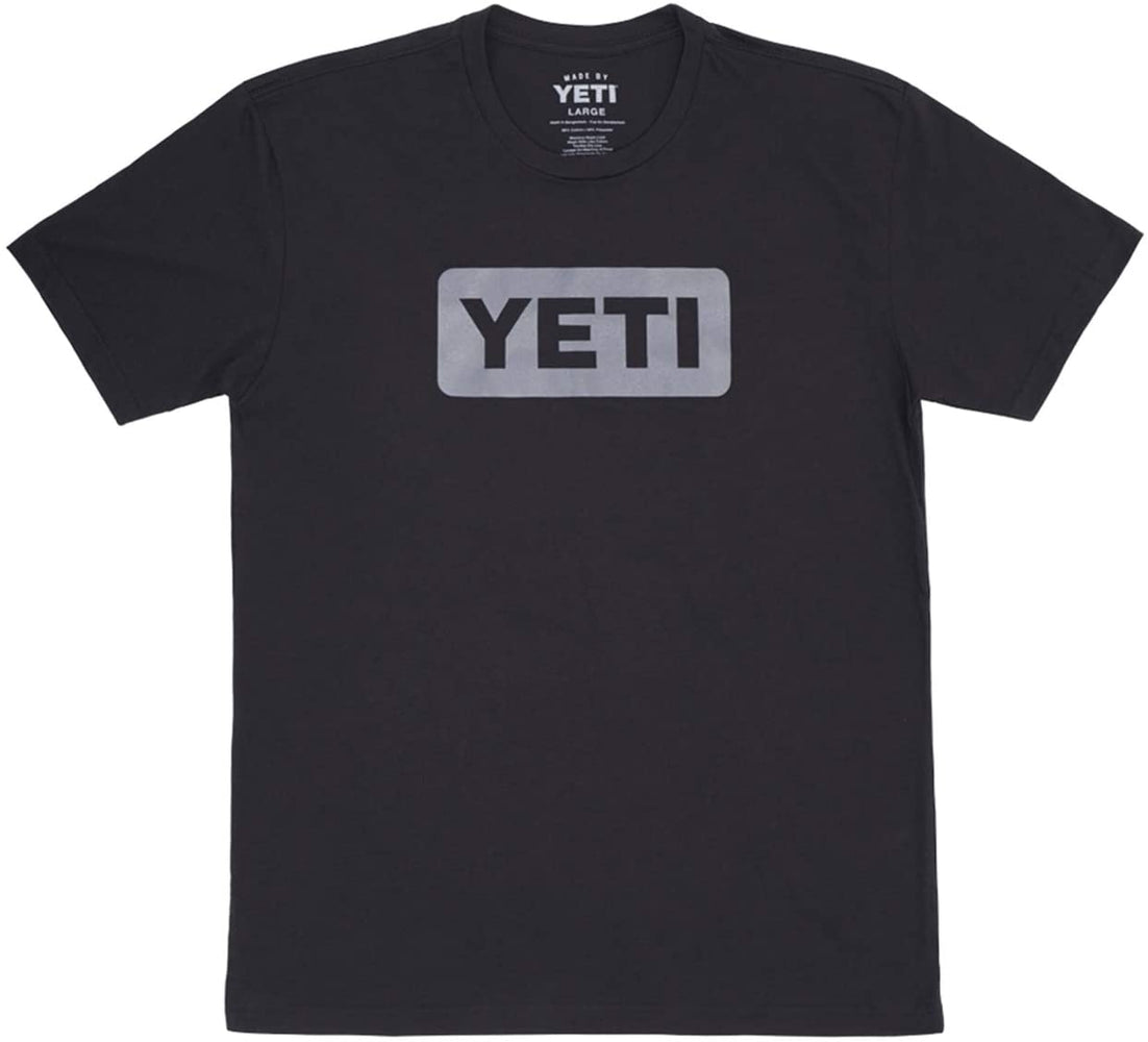 YETI Logo Badge Short Sleeve T-Shirt, Black/Gray, X-Large