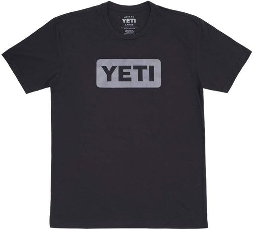 YETI Logo Badge Short Sleeve T-Shirt, Black/Gray, Small