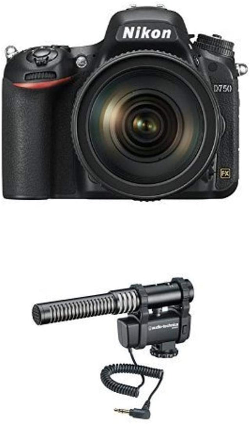 Nikon D750 w/ 24-120mm Lens + Audio-Technica AT8024 Camera-Mount Microphone