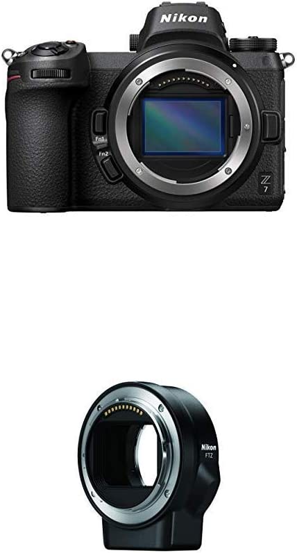 Nikon Z7 FX-Format Mirrorless Camera Body with FTZ Mount Adapter, SD Card & DSLR Camera Bag