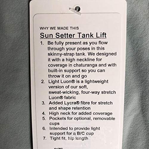 Lululemon Sun Setter Tank Lift - MITO (Misty Moss)