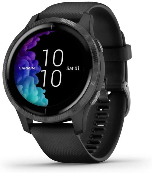 Garmin 010-02173-21 Venu, GPS Smartwatch with Bright Touchscreen Display, Features Music, Body Energy Monitoring, Animated Workouts, Pulse Ox Sensor and More