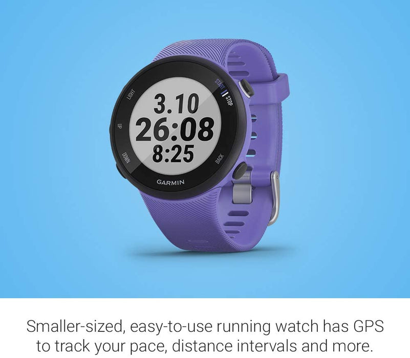 Garmin Forerunner 45S, 39mm Easy-to-use GPS Running Watch with Coach Free Training Plan Support