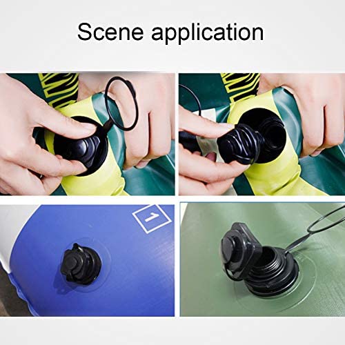 2Pcs Spitfire Tube Valve Replacement, Kayak Intex Inflatable Boat Replacement Caps Boat Spiral Air Plugs 0ne-Way Inflation Replacement for Inflatable Raft Boat Kayak