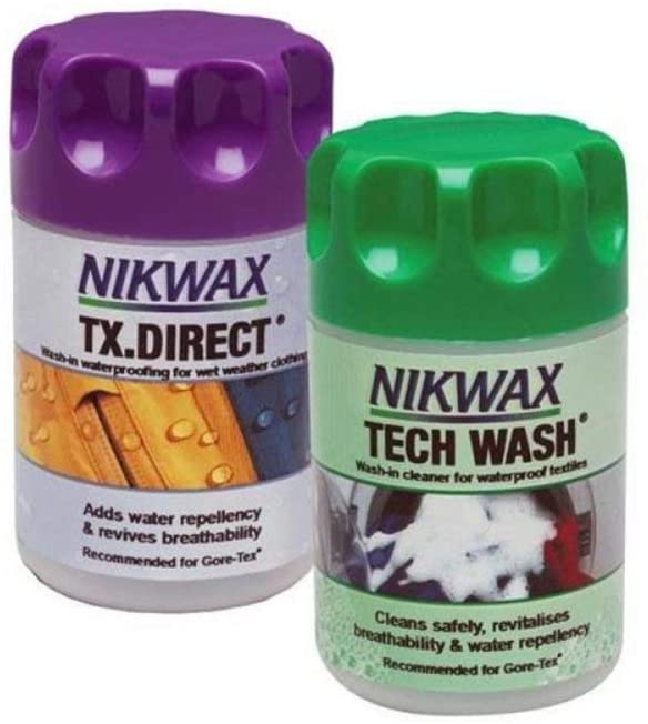 Nikwax Tech Wash/Tx. Direct Twin Pack Clean/Proof Value Pack - 0.15/0.1lt