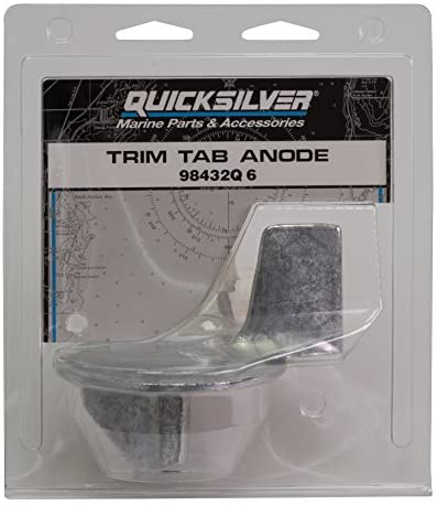 Quicksilver 98432Q6 Zinc Trim Tab Anode Plate - Mercury and Mariner Outboards