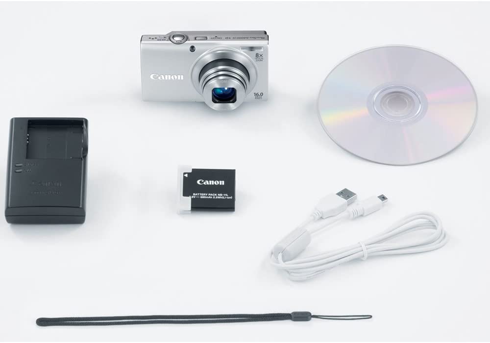 Canon PowerShot A4000IS 16.0 MP Digital Camera with 8x Optical Image Stabilized Zoom 28mm Wide-Angle Lens with 720p HD Video Recording and 3.0-Inch LCD (Black)