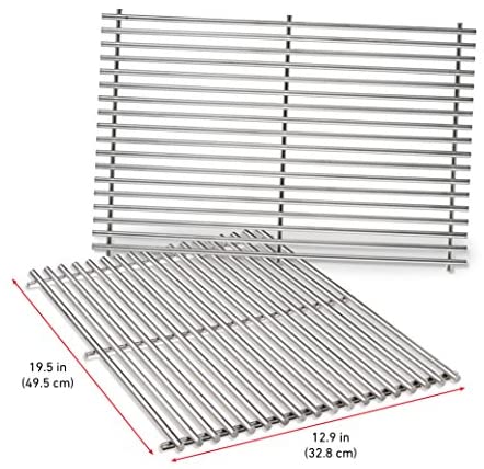Weber 7528 Stainless Steel Cooking Grates (19.5 x 12.9 x 0.6)