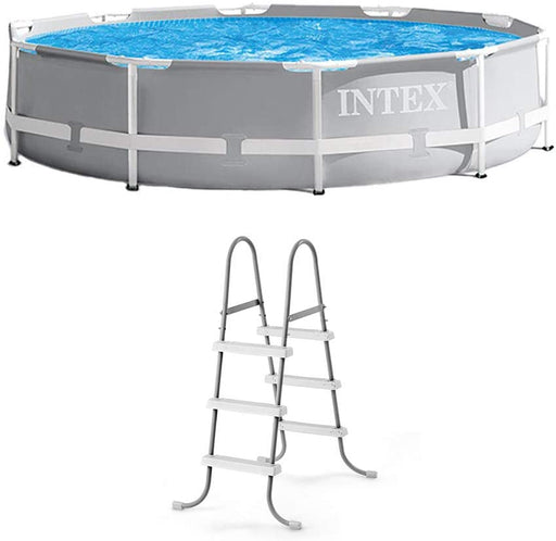 Intex 10' x 30" Above Ground Swimming Pool w/ 330 GPH Filter Pump & Pool Ladder