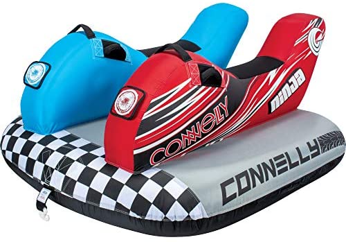 CWB Connelly Ninja Towable Tube, 2-Rider Side by Side, red/Blue/Black, One Size