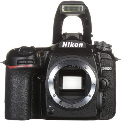Nikon D7500 DSLR Camera with 18-300mm VR Lens + 32GB Card, Tripod, Flash, and More (20pc Bundle)