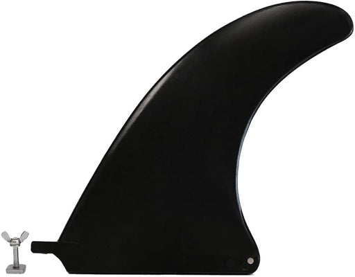 South Bay Board Co. - Surf & SUP 9" Single FCS Slot Fin in Black for Longboard Surfboards & Stand Up Paddleboards - Includes Fin, Screw & Screw Nut Plate
