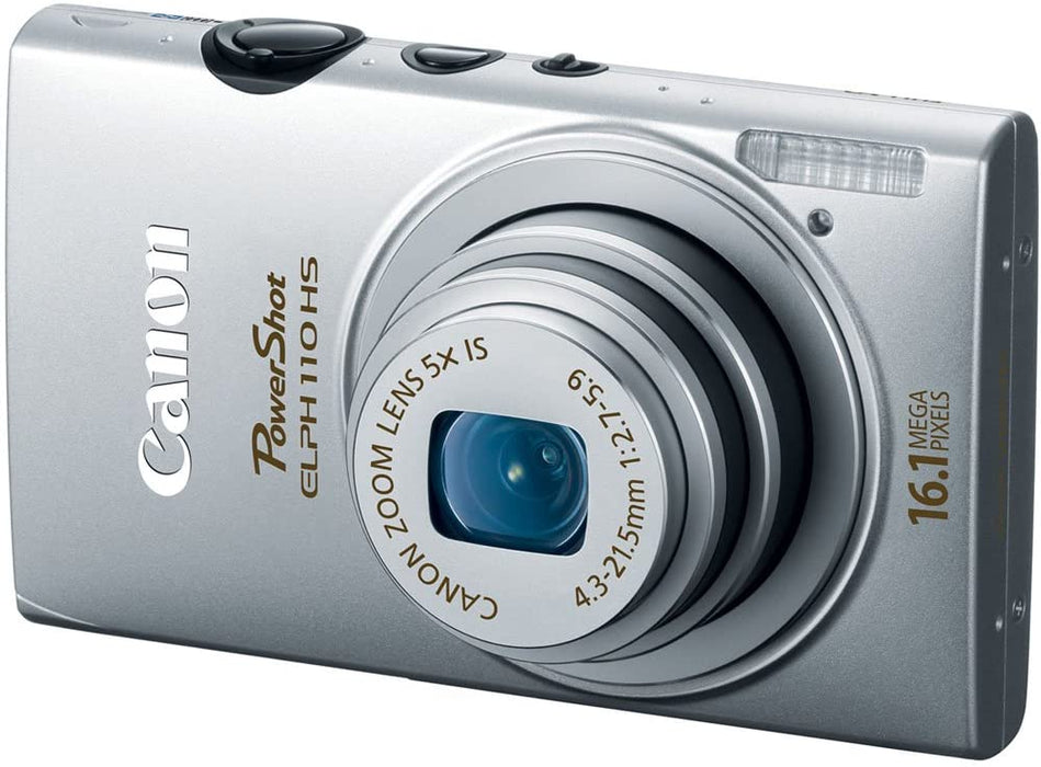 Canon PowerShot ELPH 110 HS 16.1 MP CMOS Digital Camera with 5x Optical Image Stabilized Zoom 24mm Wide-Angle Lens and 1080p Full HD Video Recording (Black) (OLD MODEL)