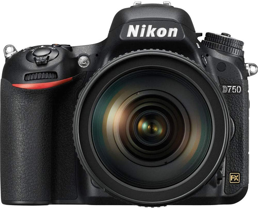 NIKON D750 Digital Camera 24-120mm F/4 VR Lens (International Model) - 128GB - Case - EN-EL15 Battery - Sigma EF530 ST - AF135-400 F4.5-5.6 DG APO Lens Mount - 18-35MM 1.8 DC HSM F/NIKON