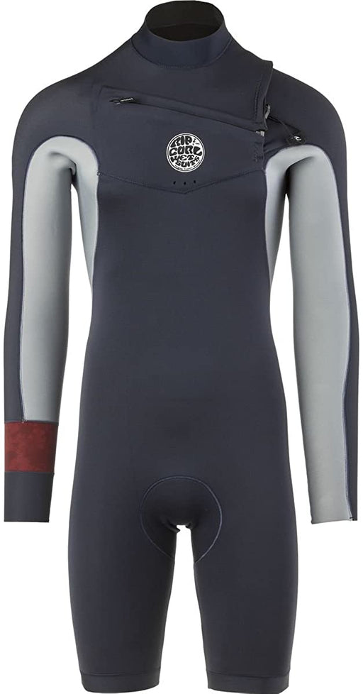 Rip Curl Aggro Long Sleeve 22 Chest Zip Spring Surfing Wetsuit, Navy, Small