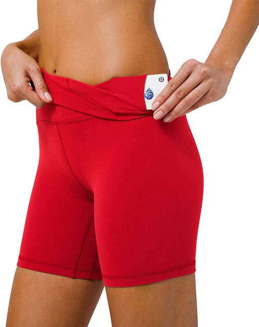 Lululemon Size 6 Align Short6" High Rise Dark Red Yoga