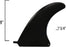South Bay Board Co. - Surf & SUP 9" Single FCS Slot Fin in Black for Longboard Surfboards & Stand Up Paddleboards - Includes Fin, Screw & Screw Nut Plate