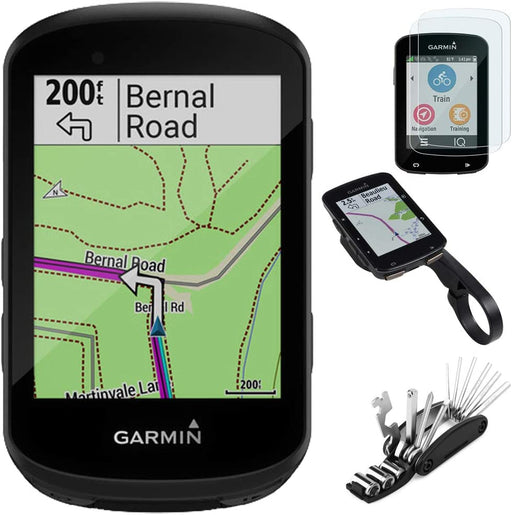 Garmin 010-02060-00 Edge 530 GPS Cycling Computer Bundle with Screen Protector, Scratch Resistant Tempered Glass, Bike Mount Edge GPS Series and 16-in-1 Multi-Function Bike Tool Kit