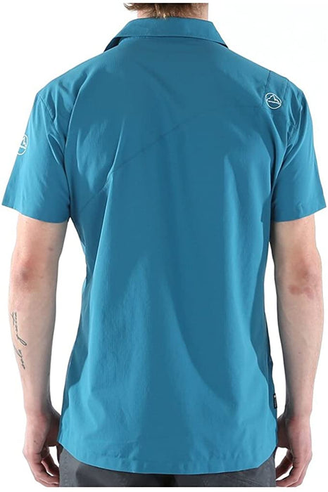 La Sportiva Men's Ultralight Short Sleeve Chrono Shirt, Lake, Small