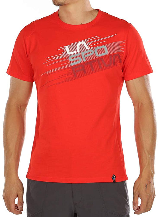 La Sportiva Mens Stripe Evo Cotton Rock Climbing T-Shirt