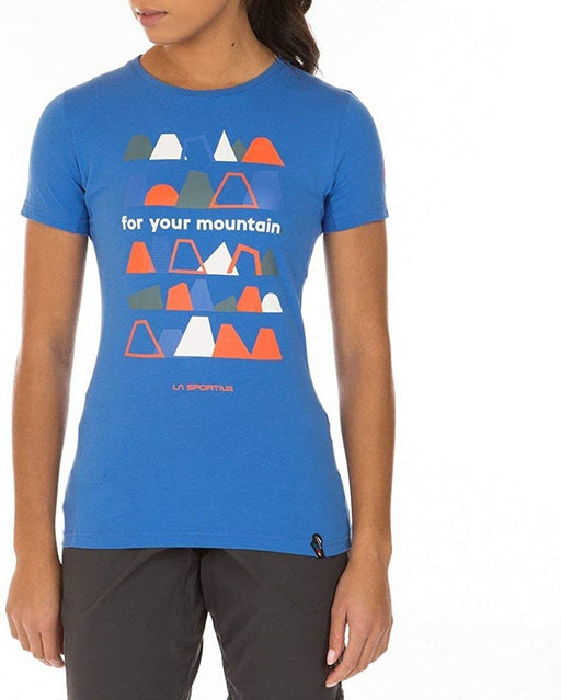 La Sportiva for Your Mountain T-Shirt - Women's, Cobalt Blue, Small, I77-613613-S