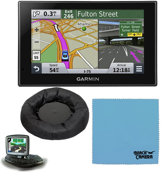 Garmin Nuvi 2589LMT 010-01187-05 North America Bluetooth Voice Activated 5 inch Lifetime Maps and Traffic USA Canada Mexico Maps GPS Friction Mount Bundle- Includes GPS, and Garmin Portable Friction Dash Mount