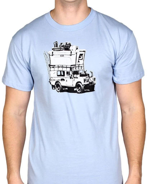 YETI Adventure Vehicle T-Shirt Short Sleeve Carolina Blue Small