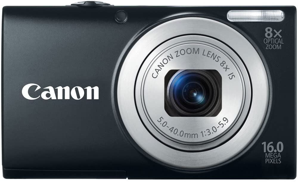 Canon PowerShot A4000IS 16.0 MP Digital Camera with 8x Optical Image Stabilized Zoom 28mm Wide-Angle Lens with 720p HD Video Recording and 3.0-Inch LCD (Black)
