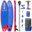 Aquaplanet 10ft 6" x 15cm PACE Stand Up Paddleboard - Incl: SUP, Hand Air Pump w/Pressure Gauge, Adjustable Aluminum Floating Paddle, Repair Kit, Rucksack, Coiled Leash & 4 Kayak Seat Ring Fittings