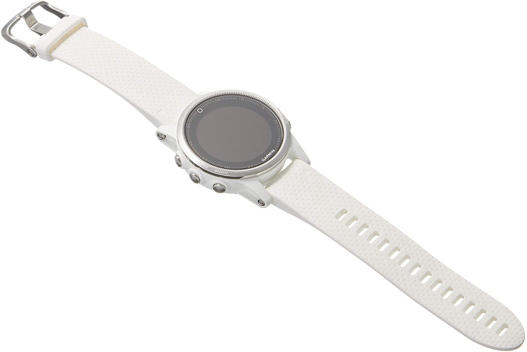 Garmin 010-01685-00 fēnix 5S 42mm Multisport GPS Watch (White with Carrara White Band)