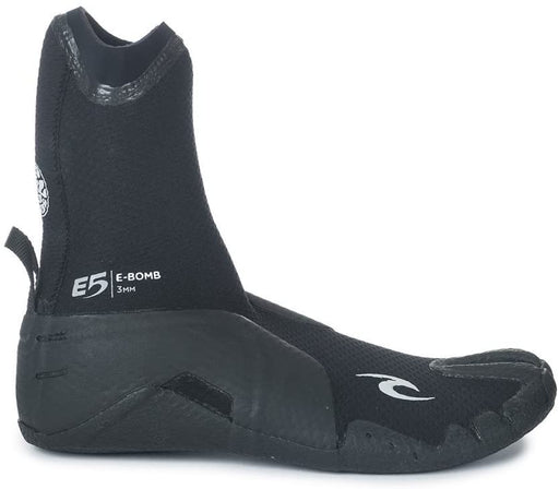 Rip Curl E Bomb 3mm S/Toe Boots, 8, Black/Black