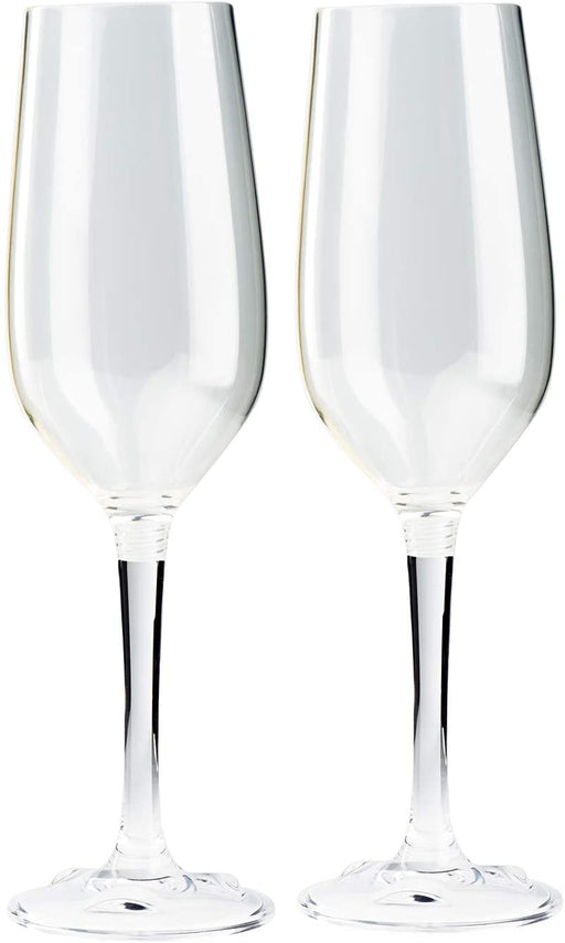 GSI Outdoors 79332 Packable Champagne Flute Set, Clear