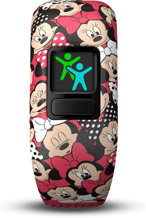 Garmin Vivofit Jr 2 with Two Stretchy Bands (Minnie Mouse & Black)
