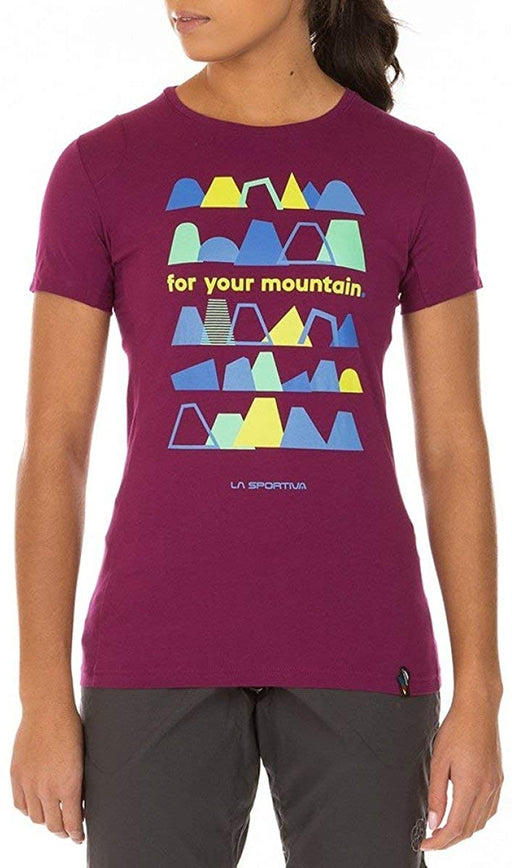 La Sportiva for Your Mountain T-Shirt - Women's, Plum, Small, I77-501501-S