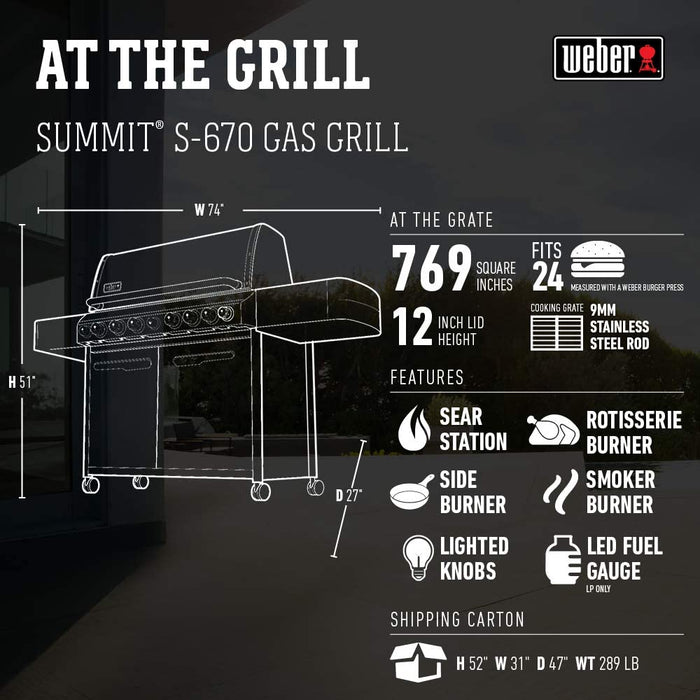 Weber Summit S-670 LP Gas Grill