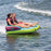 Connelly Fun 2 Person 2 Way 65x65 Inch Hybrid Inflatable Pull Behind Boat Towable Water Inner Tube
