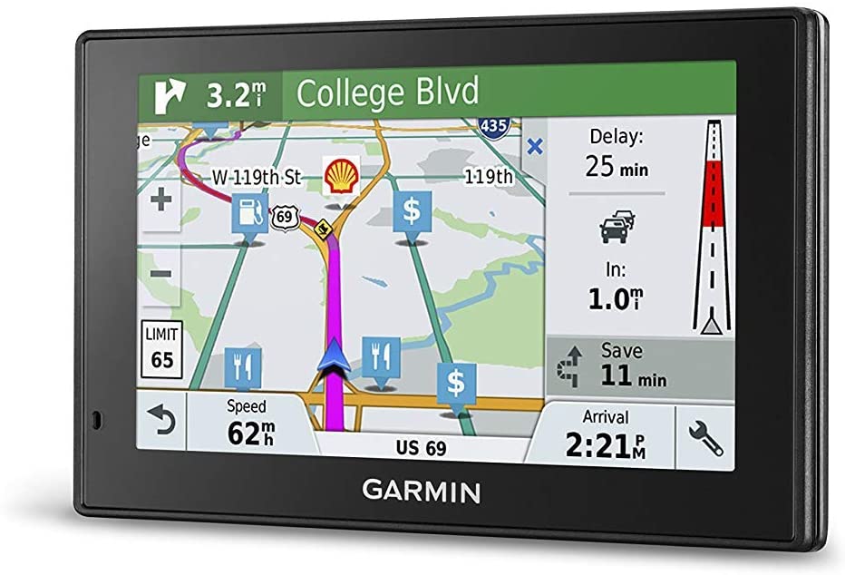 Garmin DriveSmart 51 NA LMT-S Friction Mount Bundle (010-01680-02) with Lifetime Maps/Traffic, Live Parking, Bluetooth,WiFi, Smart Notifications, Voice Activation, Driver Alerts