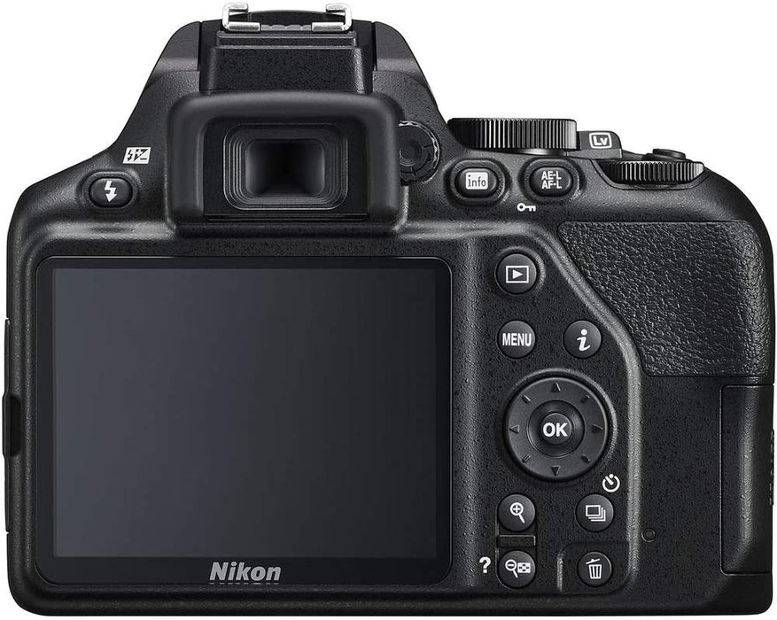 Nikon D3500 24.2MP DSLR Digital Camera with 18-55mm and 70-300mm Lenses (1588) USA Model Deluxe Bundle -Includes- Sandisk 64GB SD Card + Large Camera Bag + Filter Kit + Spare Battery + Telephoto Lens