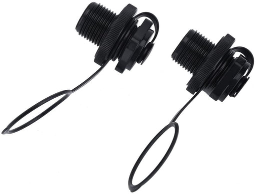 Inflatable Boat Air Valve, 2pcs Spiral Air Plugs Boston Valve Replacement Screw for One-Way Inflation Rubber Dinghy Kayak Raft Pool Boat Airbeds
