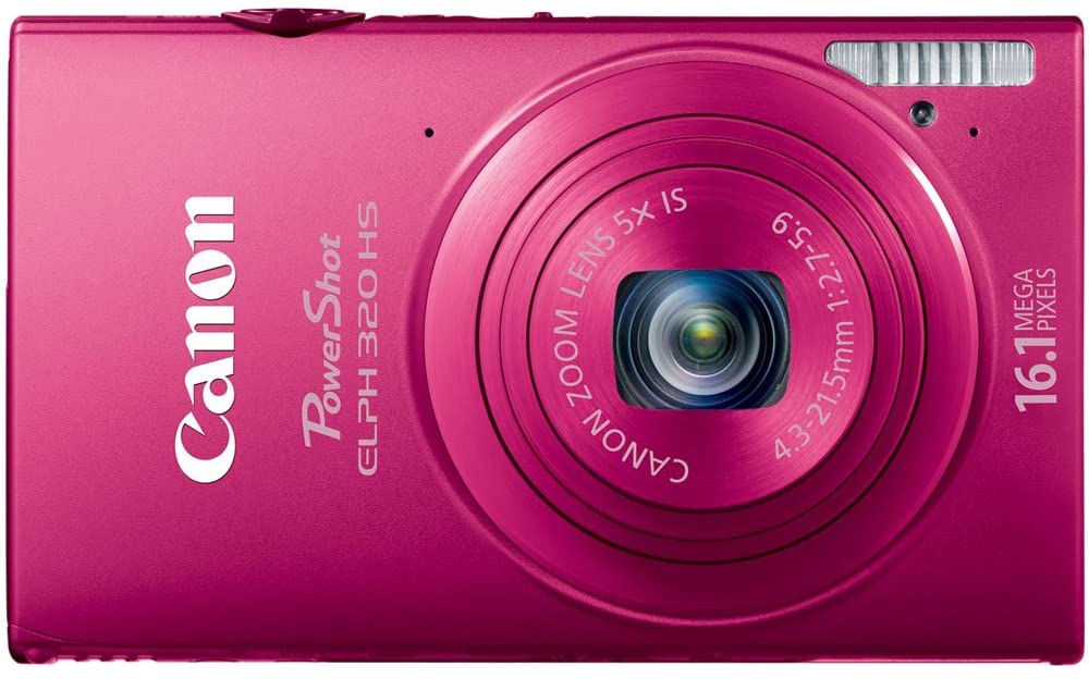 Canon PowerShot ELPH 320 HS 16.1 MP Wi-Fi Enabled CMOS Digital Camera with 5x Zoom 24mm Wide-Angle Lens with 1080p Full HD Video and 3.2-Inch Touch Panel LCD (Black)