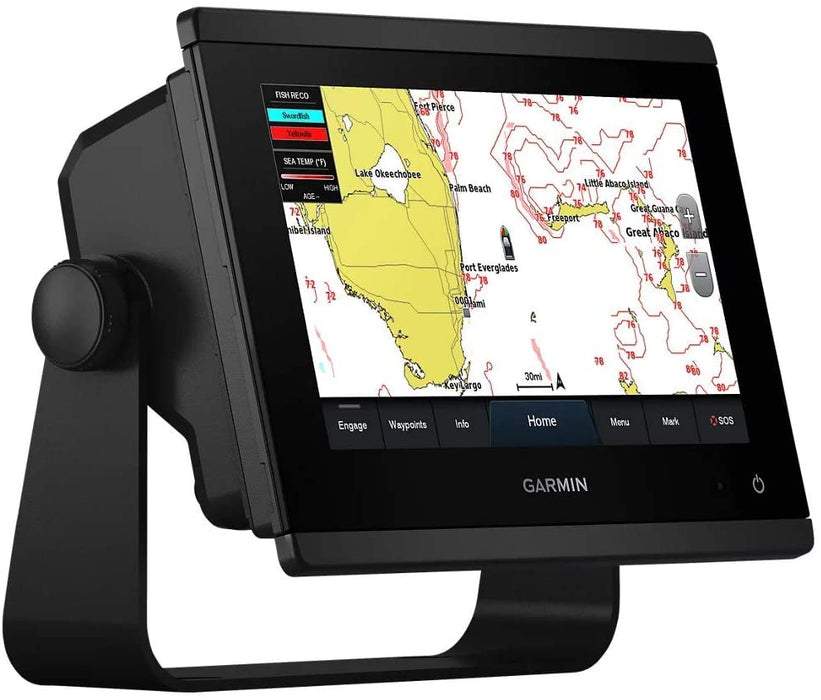 Garmin GPSMAP 743xsv Multi-Function Display/Sonar with 7" LCD, g3 Charts for US/Canada/Bahamas, and Chirp Traditional/ClearVu/SideVu Sonar (010-02365-03)