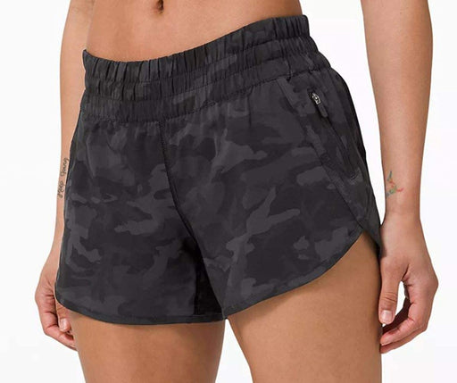 Lululemon Tracker Short 4" Incognito Camo Multi Gator Green/Black Run Size 4