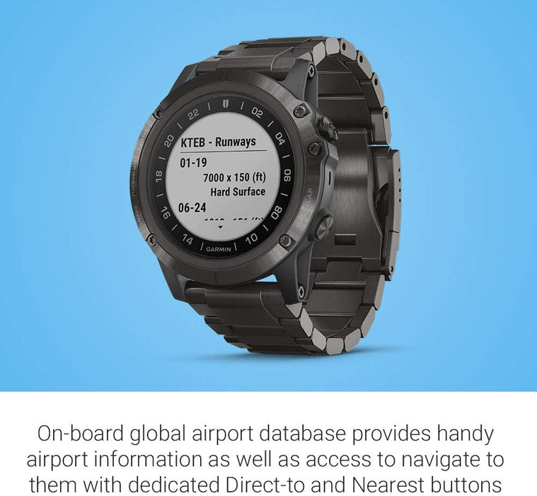 Garmin D2 Delta, GPS Pilot Watch, Includes Smartwatch Features, Heart Rate and Music