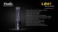 Fenix LD41 XM-L2 U2 680 Lumen LED Tactical Flashlight with Four rechargeable AA batteries, Charger & Four EdisonBright AA Alkaline batteries